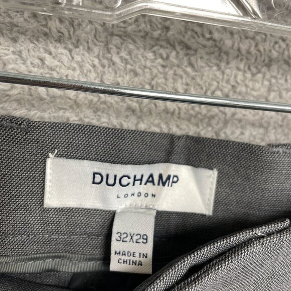 NEW Duchamp Men's 32X29 Gray Dress Pants Stretch Slim Fit - Picture 6 of 11